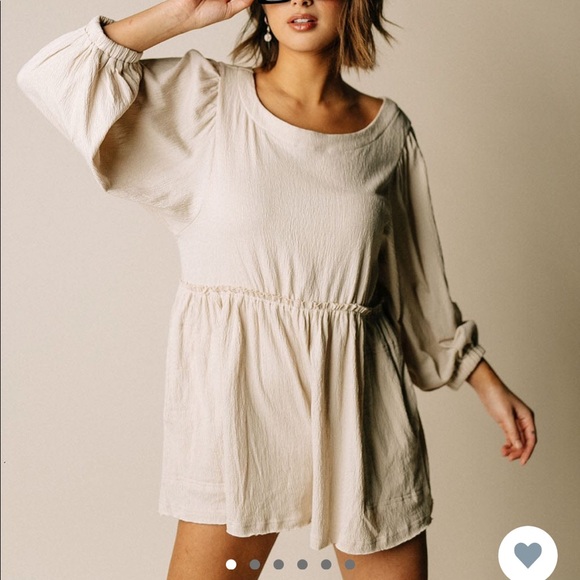 clad & cloth Pants - The Lani Romper in Natural